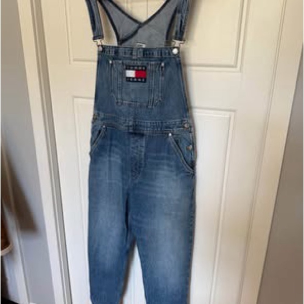 Tommy Hilfiger denim overalls. Ladies large